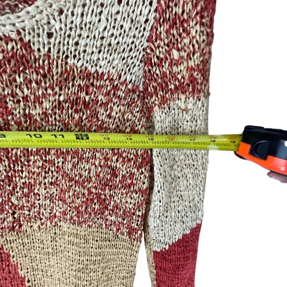 Sigrid Olsen Multicolor Patchwork Knit Sweater Women's Handmade M Artsy Casual - Picture 6 of 8